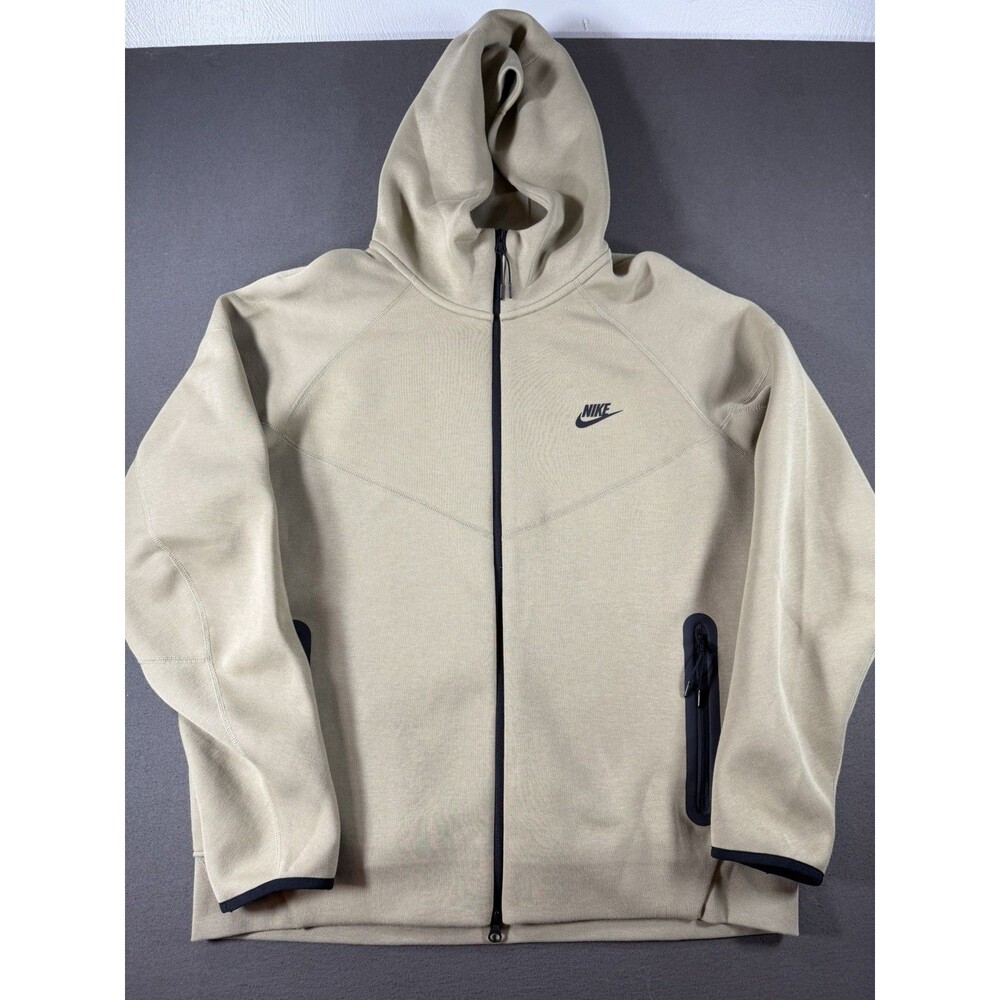 Nike Tech Fleece Windrunner Full Zip Hoodie Mens XL Olive Green Sportswear